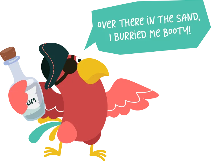 Parrot holding rum bottle2