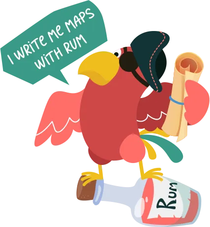 Parrot with map3
